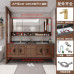 New Style Rock Bathroom Vanity Set Red Oak Solid Wood Sink Basin Smart Mirror Cabinet New Style Rock Bathroom Vanity Set Red Oak Solid Wood Sink Basin Smart Mirror Cabinet