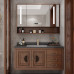 New Style Rock Bathroom Vanity Set Red Oak Solid Wood Sink Basin Smart Mirror Cabinet New Style Rock Bathroom Vanity Set Red Oak Solid Wood Sink Basin Smart Mirror Cabinet