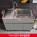 Stainless Steel Laundry Sink Cabinet with Wash Basin and Wooden Bathroom Cabinet Stainless Steel Laundry Sink Cabinet with Wash Basin and Wooden Bathroom Cabinet