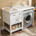 American Freestanding Washer Cabinet Combo Balcony Washing Machine Bathroom with Face Basin Rub Board Wooden Bathroom American Freestanding Washer Cabinet Combo Balcony Washing Machine Bathroom with Face Basin Rub Board Wooden Bathroom