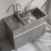 Stainless Steel Laundry Tub Sink Balcony Cabinet