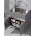 Stainless Steel Laundry Tub Sink Balcony Cabinet
