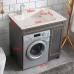 AllinOne Quartz Countertop Washer Cabinet