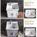 European Style Ceramic Balcony Washing Cabinet Combination Bathroom Cabinet