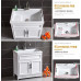 European Style Ceramic Balcony Washing Cabinet Combination Bathroom Cabinet