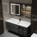 Modern Minimalist Bathroom Cabinet Combination Ceramic Allinone Washbasin Facewash Sink Luxurious Wash Hand Basin Set