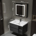 Modern Minimalist Bathroom Cabinet Combination Ceramic Allinone Washbasin Facewash Sink Luxurious Wash Hand Basin Set