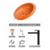 Creative Matte Orange Ceramic Wash Basin Home Personalized Creative Matte Orange Ceramic Wash Basin Home Personalized