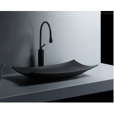 Nordic Style Square Black Ceramic Bathroom Art Wash Basin