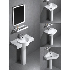 Standing pillar sink bathroom small units balconies mini hand wash basin floor standing