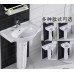 Triangular Washbasin Ceramic Pillar Basin Integrated Washbasin Mini Floor Corner Fan Shaped Balcony Triangular Washbasin Ceramic Pillar Basin Integrated Washbasin Mini Floor Corner Fan Shaped Balcony