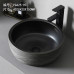Black Ceramic Basin Vintage Washbasin Bathroom Sink Facewash Basin Balcony Water Basin Outdoor Basin Black Ceramic Basin Vintage Washbasin Bathroom Sink Facewash Basin Balcony Water Basin Outdoor Basin