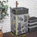 Outdoor Courtyard Stone Handwashing Basin Granite Pillar Face Washing Basin
