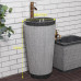 Outdoor Courtyard Stone Handwashing Basin Granite Pillar Face Washing Basin