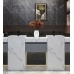 Integrated Marble Pillar Washbasins Outdoor Balcony Sink