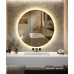 Circular LED Smart Bathroom Mirrors with Lights Fogproof Illuminated Wall Mounted Mirrors