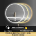Circular LED Smart Bathroom Mirrors with Lights Fogproof Illuminated Wall Mounted Mirrors