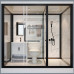 Integrated Glass Shower Room for Home Bathroom Separated DryWet