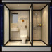Integrated Glass Shower Room for Home Bathroom Separated DryWet