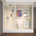Integrated Glass Shower Room for Home Bathroom Separated DryWet