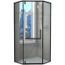 Diamond Shaped Wet Dry Separated Bathroom Glass Partition with Changhong Glass