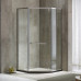 Diamond Shaped Wet Dry Separated Bathroom Glass Partition with Changhong Glass