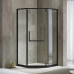 Diamond Shaped Wet Dry Separated Bathroom Glass Partition with Changhong Glass