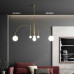 Nordic Minimal Luxury Brass Pulled Glass Art Pendant Lamp Living Room Bedroom Exhibit Nordic Minimal Luxury Brass Pulled Glass Art Pendant Lamp Living Room Bedroom Exhibit