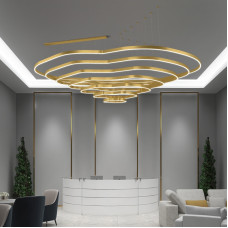 Modern Minimalist Hotel Lobby Villa Dining Room Luxury Nordic Lighting Fixtures Duplex Building Pendant Lamps