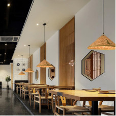 Chinese Bamboo Basket Pendant Lamps Vintage Retreat