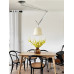 Italian Midcentury Cream Swivel Dining Room Folding Arm Library Bedroom Pendant Lamp Italian Midcentury Cream Swivel Dining Room Folding Arm Library Bedroom Pendant Lamp