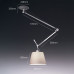 Italian Midcentury Cream Swivel Dining Room Folding Arm Library Bedroom Pendant Lamp Italian Midcentury Cream Swivel Dining Room Folding Arm Library Bedroom Pendant Lamp