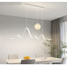 Minimalist Restaurant Chandelier Modern Simple New Creative Atmospheric Moonshaped Long Pendant Lamp Minimalist Restaurant Chandelier Modern Simple New Creative Atmospheric Moonshaped Long Pendant Lamp