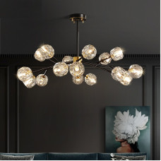 Luxury Crystal Chandelier Copper Modern Minimalist Dining Living Bedroom Pendant Lamp Luxury Crystal Chandelier Copper Modern Minimalist Dining Living Bedroom Pendant Lamp