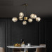 Luxury Crystal Chandelier Copper Modern Minimalist Dining Living Bedroom Pendant Lamp Luxury Crystal Chandelier Copper Modern Minimalist Dining Living Bedroom Pendant Lamp