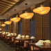Southeast Asian Restaurant Japanese Bamboo Style Tea Room Zen Chic Pendant Lamp Fry Pan Light Hotel Accommodation Southeast Asian Restaurant Japanese Bamboo Style Tea Room Zen Chic Pendant Lamp Fry Pan Light Hotel Accommodation