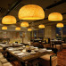 Southeast Asian Restaurant Japanese Bamboo Style Tea Room Zen Chic Pendant Lamp Fry Pan Light Hotel Accommodation Southeast Asian Restaurant Japanese Bamboo Style Tea Room Zen Chic Pendant Lamp Fry Pan Light Hotel Accommodation