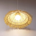 Rattan Straw Hat Lamp Cafe Tea Room Dining Restaurant Grill Pendant Lamp