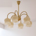 Flower Cream Retro Chic American Living Dining Bedroom Copper Pendant Lamp Flower Cream Retro Chic American Living Dining Bedroom Copper Pendant Lamp