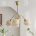 Flower Cream Retro Chic American Living Dining Bedroom Copper Pendant Lamp Flower Cream Retro Chic American Living Dining Bedroom Copper Pendant Lamp
