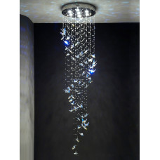 Scandinavian Luxury Butterfly Crystal Chandelier Living Room Dining Villa Stair Lighting