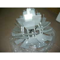 Artichoke Pendant Lamp Of 60cm in Diameter Aluminium Leaves Suspension Light Artichoke Pendant Lamp Of 60cm in Diameter Aluminium Leaves Suspension Light