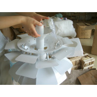 Artichoke Pendant Lamp Of 38cm in Diameter Aluminium Leaves Suspension Light Artichoke Pendant Lamp Of 38cm in Diameter Aluminium Leaves Suspension Light