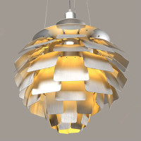 Artichoke Pendant Lamp Aluminium Leaves Suspention Lighting Of 108cm in Diameter Artichoke Pendant Lamp Aluminium Leaves Suspention Lighting Of 108cm in Diameter
