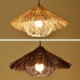 Creative Bamboo Weaved Lampshade Retro Restaurant Homely Southeast Asian Bamboo Weaved Pendant Lights