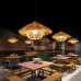 Creative Bamboo Weaved Lampshade Retro Restaurant Homely Southeast Asian Bamboo Weaved Pendant Lights