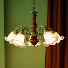American Countryside Vintage Rustic Glass Living Room Bedroom Diningroom European Vintage Solid Wood Pendant Lamp American Countryside Vintage Rustic Glass Living Room Bedroom Diningroom European Vintage Solid Wood Pendant Lamp