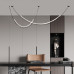 Creative Belt Living Room Pendant Designer Modern Minimalist Dining Bar Sample Room Decorative Lighting