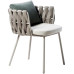 Outdoor Nordic Table Chair Garden Patio Balcony Leisure Waterproof Sunscreen Garden Wicker Table Chair Cafe Chair