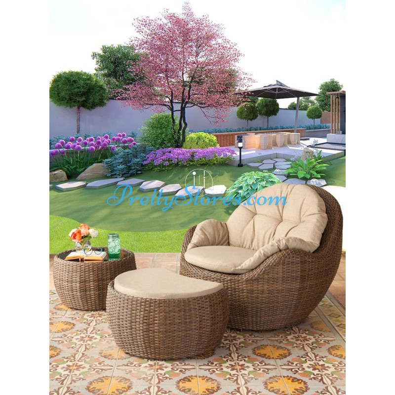 Outdoor Natural Rattan Furniture Set 261.3 with High Quality